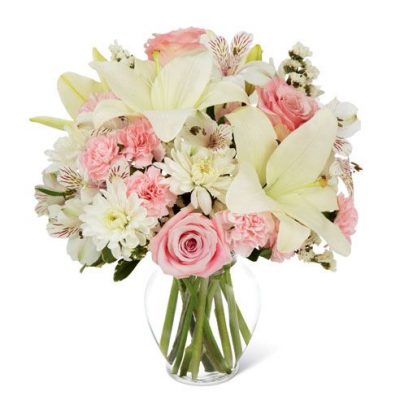 White Lily Bouquet of Elegance - SendFlowers.pk