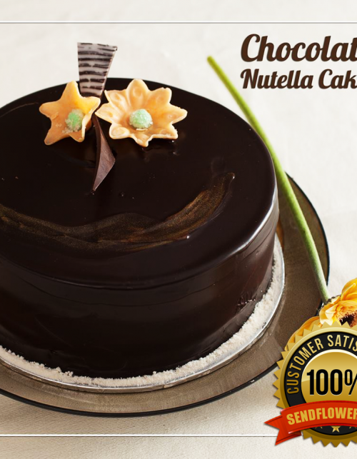 Chocolate Nutella Cake - Online Cakes Delivery - Sendflowers.pk