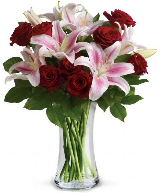 Birthday Lilies & Roses - SendFlowers.pk