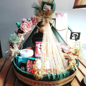 Green Love Pearl Basket I Gift Basket For Any Occassion I SendFlowers.pk