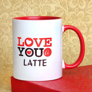 Love You A Latte Mug - Send Valentine's Mugs Lahore