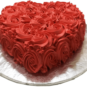 ROSE HEART CAKE 3LBS - Online Cake Delivery in Karachi