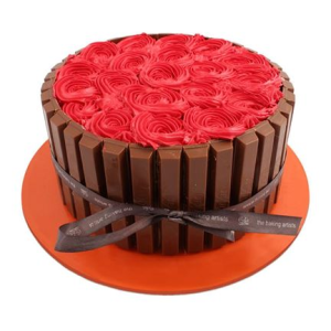Rose Kit-Kat Cake 3LBS - Online Delivery in Lahore