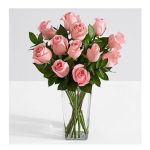 Ten Long Stemmed Pink Roses SendFlower To Pakistan