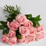Ten Long Stemmed Pink Roses - Image 2