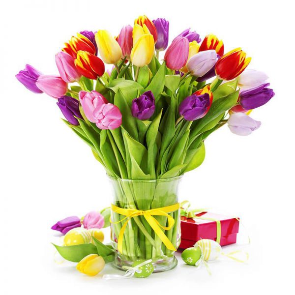 Rainbow Tulip Bouquet SendFlowers To Pakistan