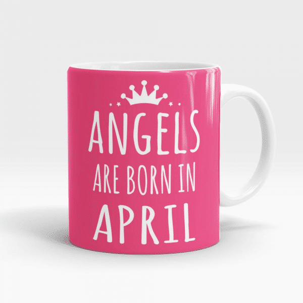 Angels Born In April Mug White - SendFlowers.pk