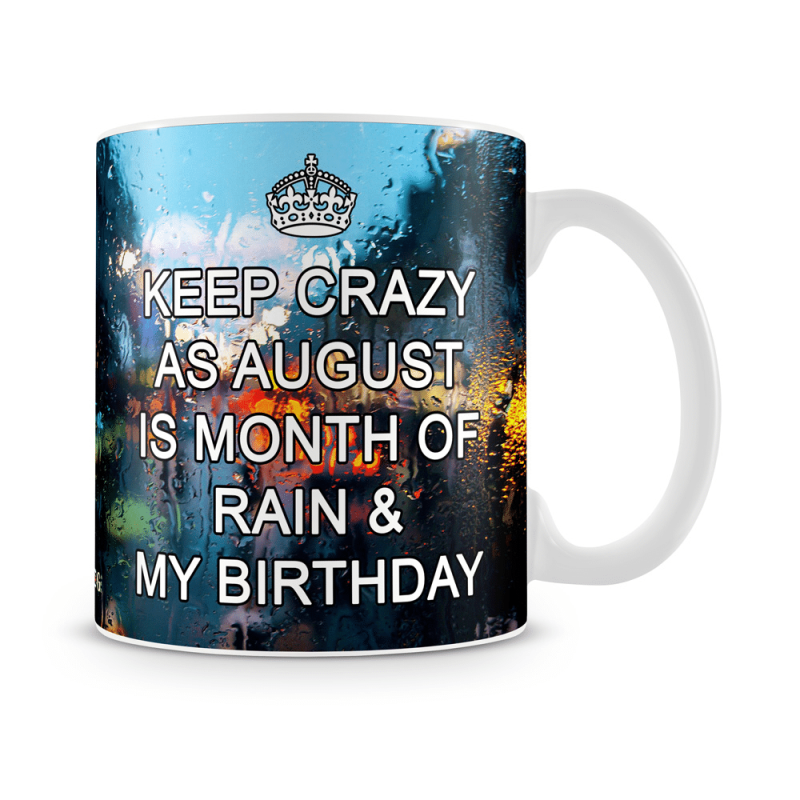 August Is Month Of Birthday Mug White - SendFlowers.pk