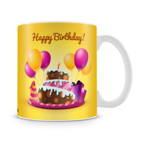 Birthday Cake Mug White - SendFlowers.pk