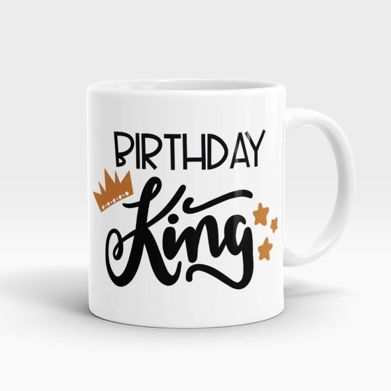 Birthday King Mug White - SendFlowrs.pk