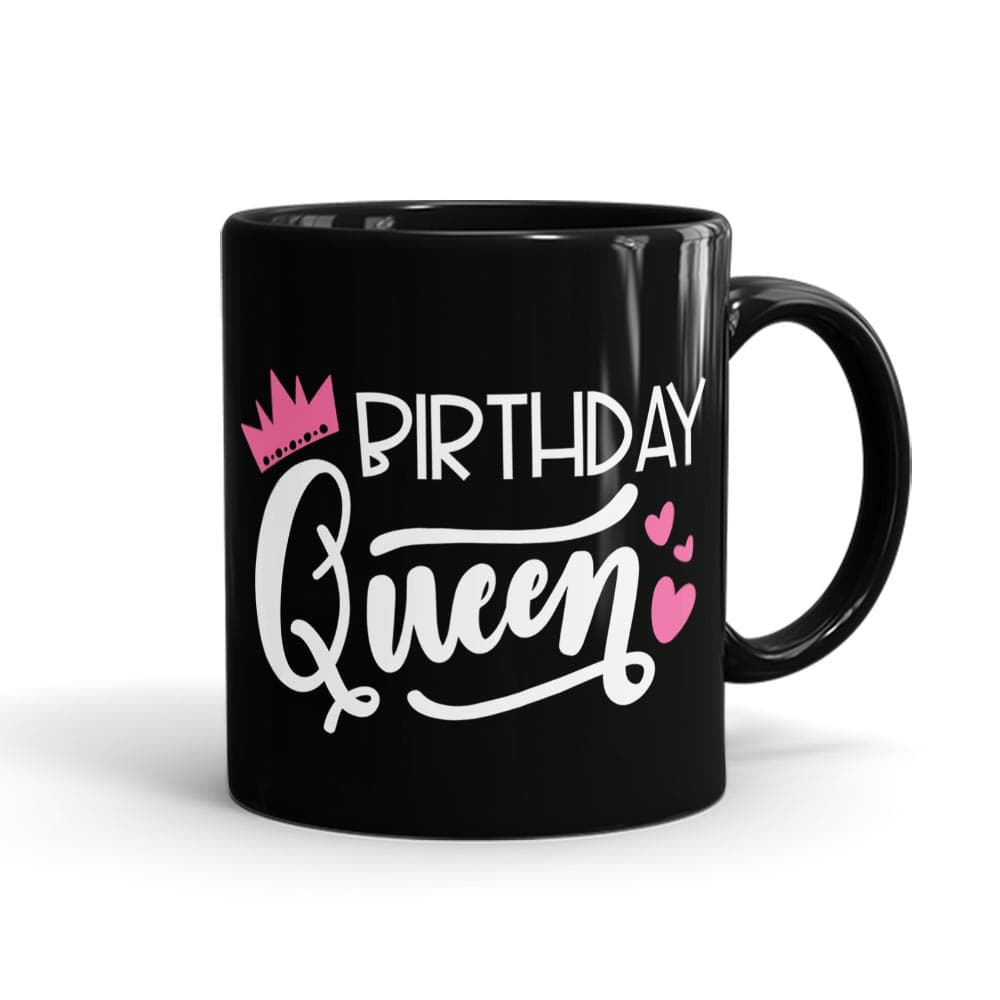 Birthday Queen Mug Black - SendFlowers.pk