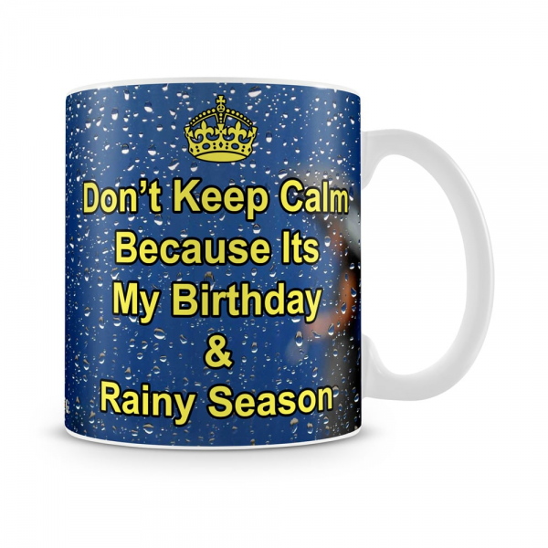 Birthday & Rainy Seasons Mug White - SendFlowers.pk