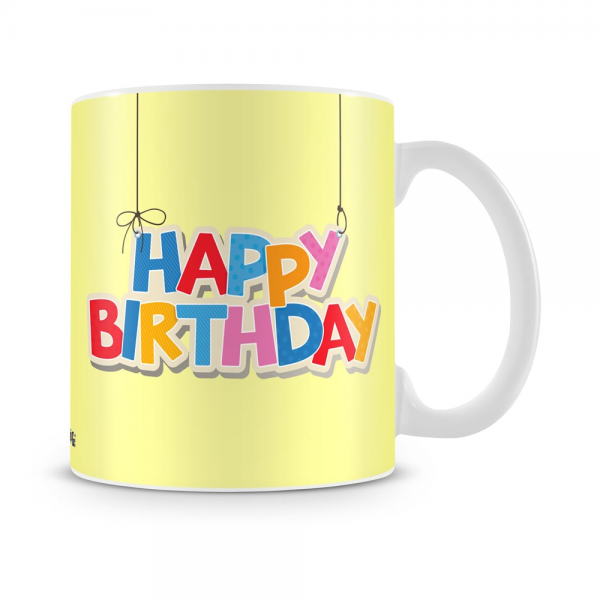 Birthday Strings Mug White - SendFlowers.pk
