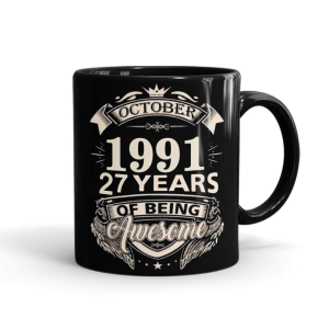 Birthday Year Personalized Mug Black - SendFlowers.pk