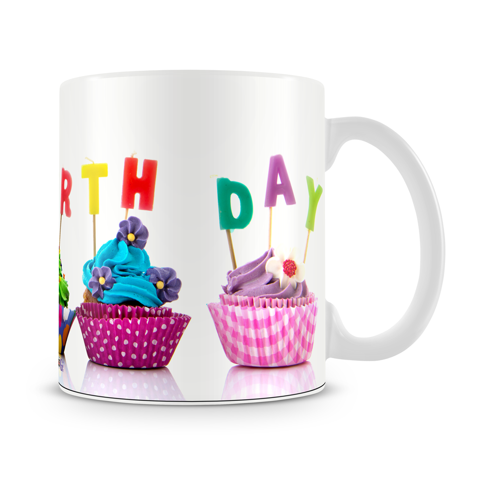 Cupcake Birthday Mug White - SendFlowers.pk