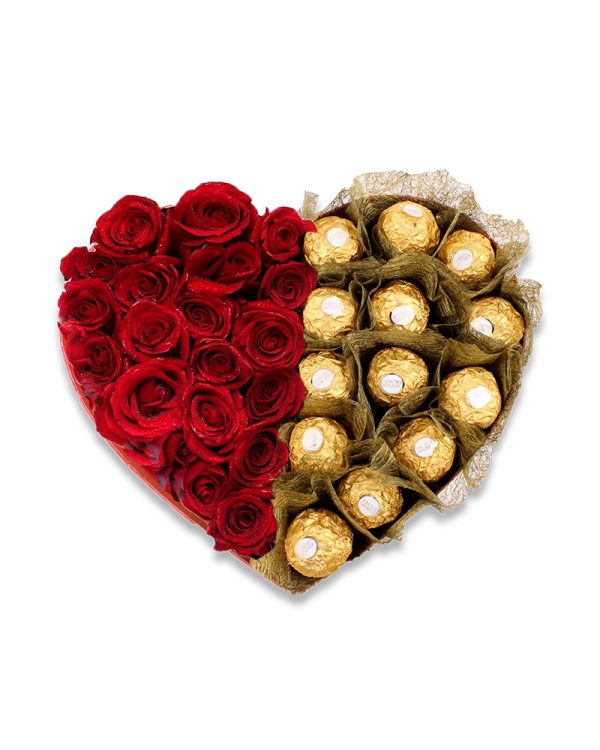 Ferrero Red Heart - SendFlowers.PK