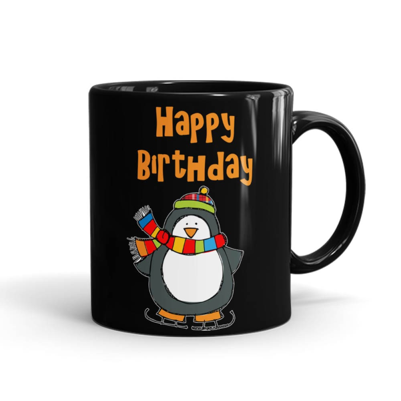 Happy Birthday Winters Mug Black - SendFlowers.pk