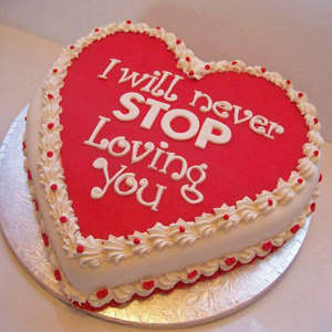 Reddish Heart Cake - SendFlowers.pk