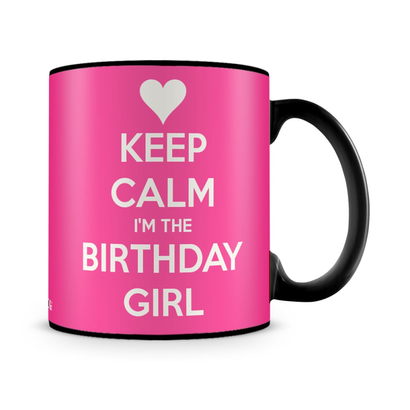 I Am The Birthday Girl Mug Black - SendFlowers.pk