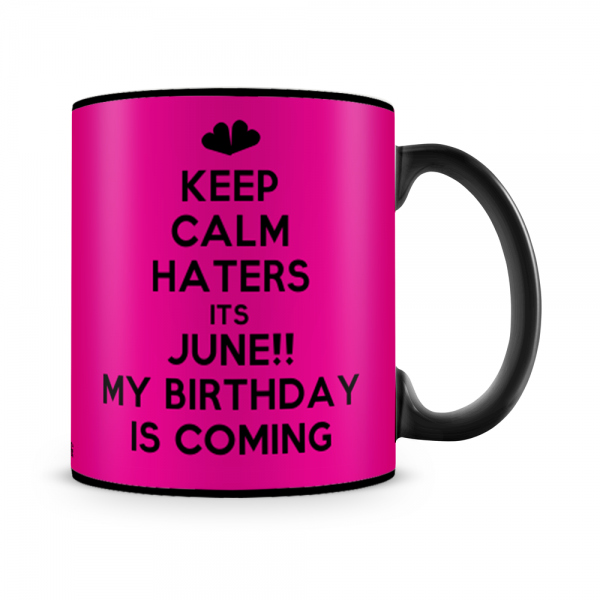 Its June Birthday Mug Black - SendFlowers.pk