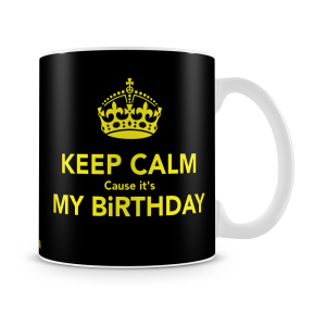Keep Calm Birthday Mug White - SendFlowers.pk