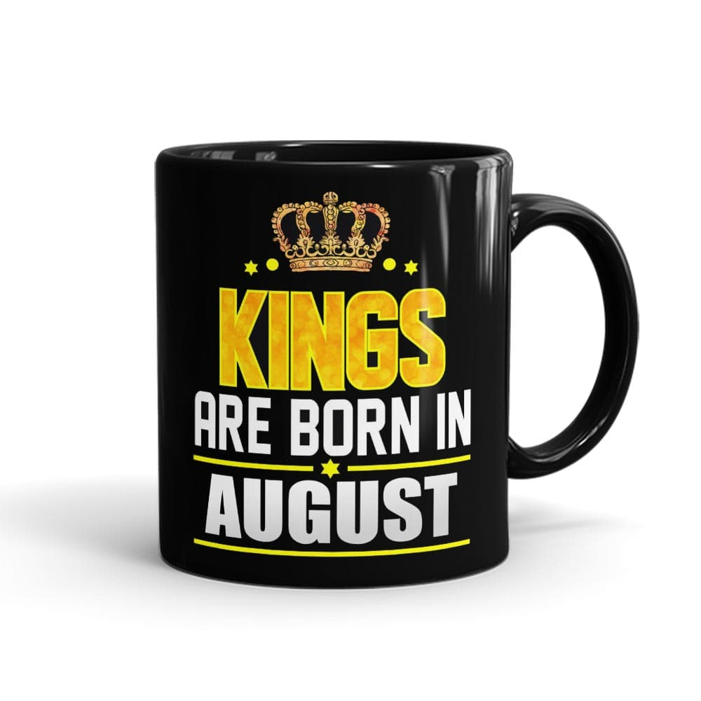 Kings Born In August Mug Black - SendFlowers.pk