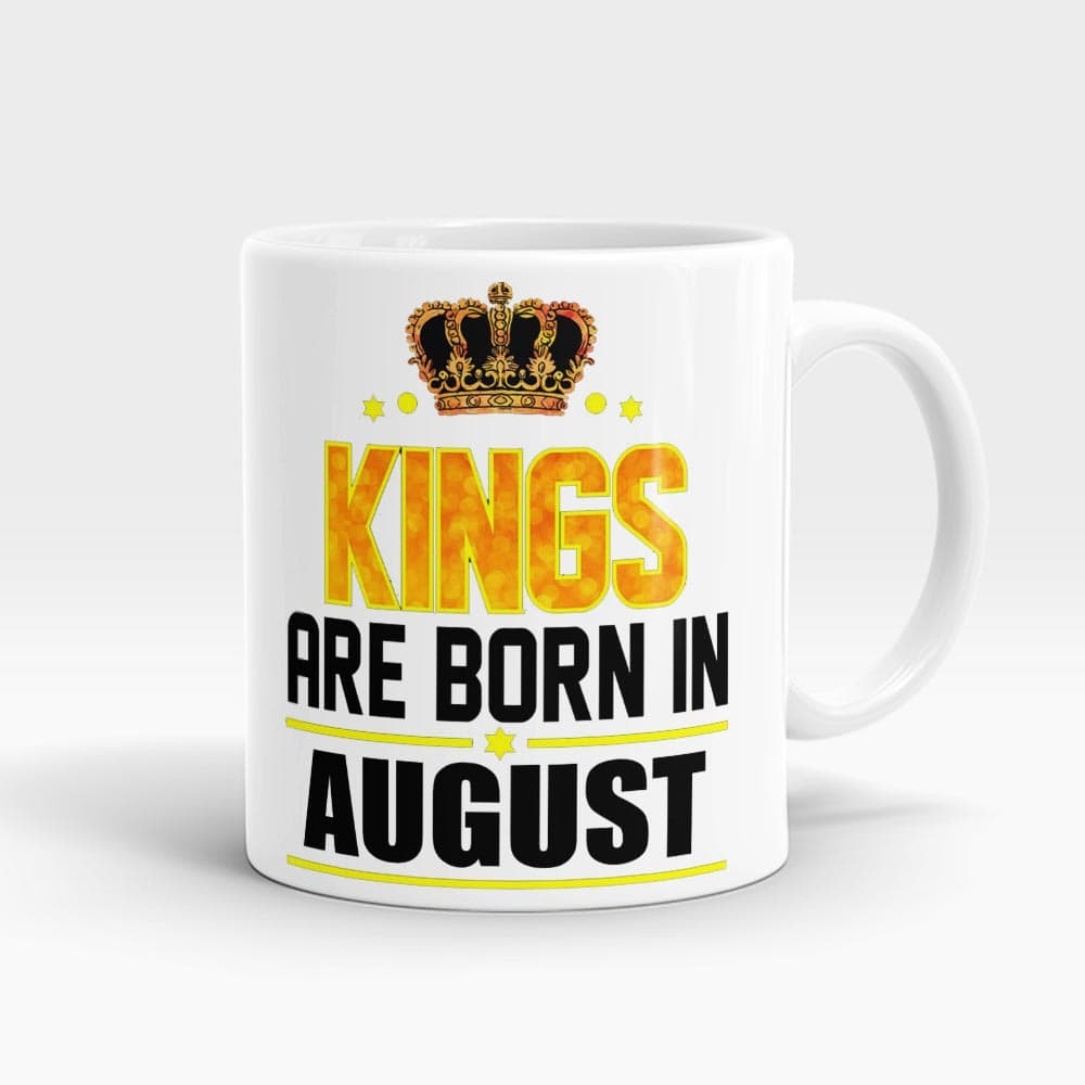 Kings Born In August Mug White - SendFlowers.pk