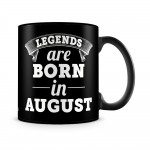Legends Born In August Mug Black - SendFlowers.pk