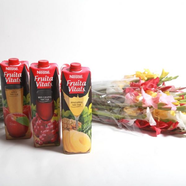 Mix Glads with Juices - SendFlowers.PK
