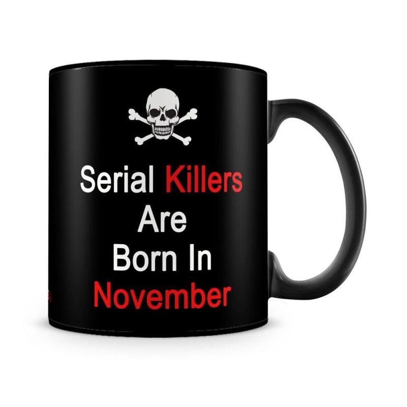 November Serial Killers Mug Black - SendFlowers.pk