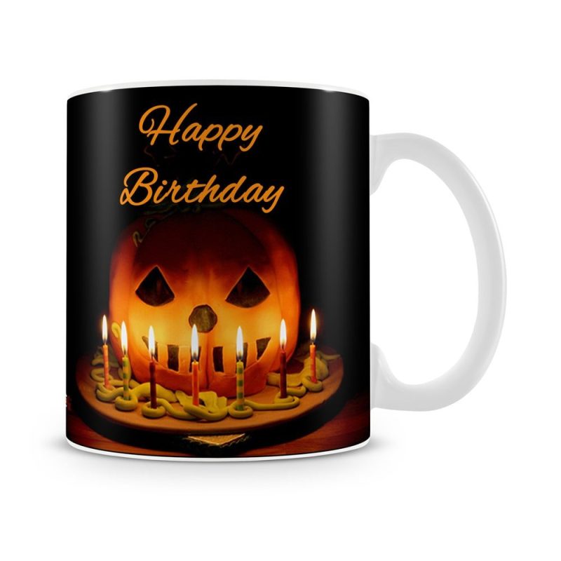 October Birthday Halloween Mug White - SendFlowers.pk