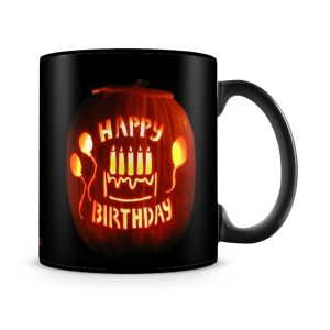 October Birthday Halloween Theme Mug Black - SendFlowers.pk