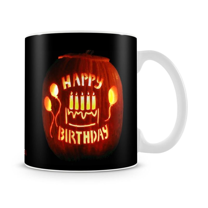 October Birthday Halloween Theme Mug White - SendFlowers.pk