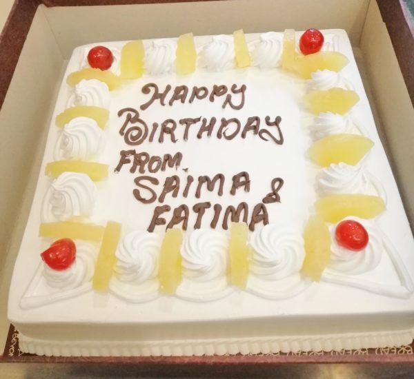 Send happy anniversary pineapple cake online by GiftJaipur in Rajasthan
