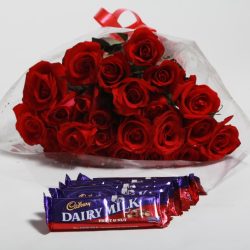 Roses with Cad-bury Bouquet - SendFlowers.PK
