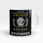 Woman Born In November Mug – Month Customizable White - SendFlowers.pk