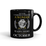 Woman Born In October Mug – Month Customizable Black - SendFlowers.pk