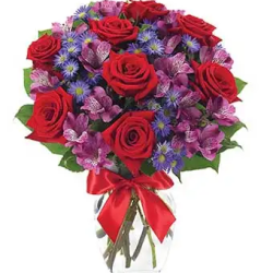Red and Purple - SendFlowers.pk