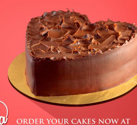Heart Shape Chocolate Cake 2.5LBS - SendFlowers.pk