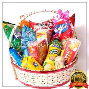 Sweet & Salty Treat Pemium Basket - SendFlowers.pk