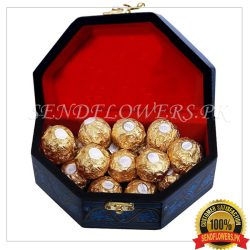 Treasure Box filled with Ferrero - SendFlowers.pk