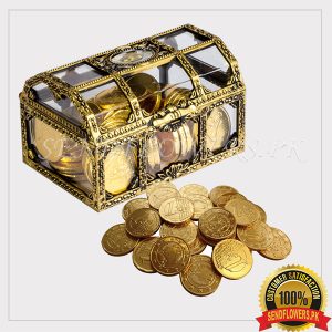 Treasure Box with Chocolate Coins - SendFlowers.pk