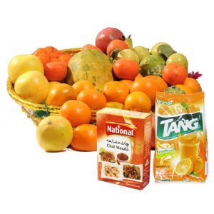 Seasonal Fruits with Chat Masala & Tang