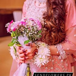 Bridal Bouquet and Flower Gajras - sendflowers.pk
