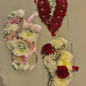Fresh Imported Flowers Gajra Pair Set