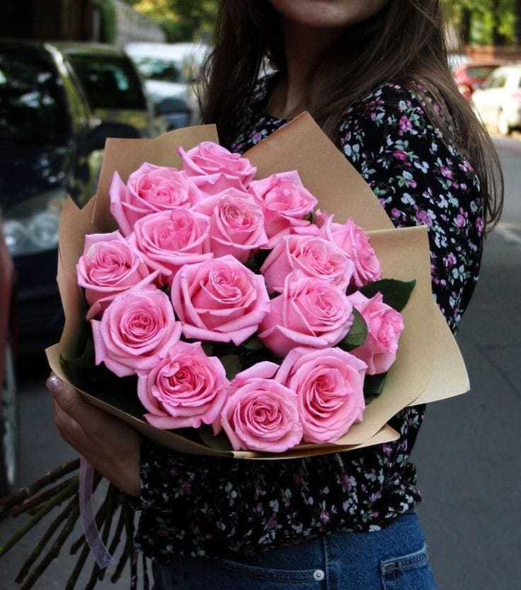 Premium Hot Pink Roses