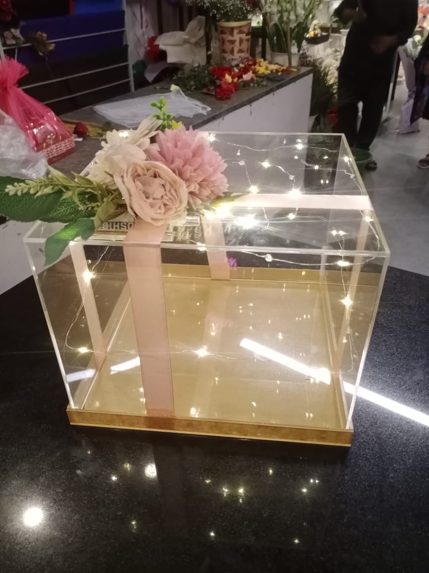 Empty Acrylic Box - Acrylic Box Flowers and Chocolates Deal