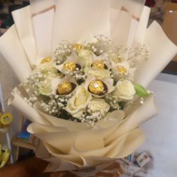 Chocolate and Flowers - Sendflowers.pk