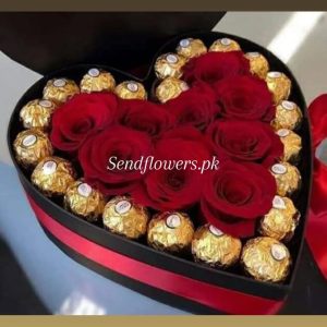 Valentine Flower & Chocolate Lahore - SendFlowers.pk