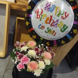 Birthday Flower Box For Boy - Birthday Flower Box - SendFlower.pk